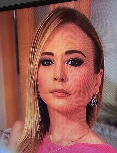  Beden yeşil Renk Hürrem Sultan Damla Kolye Ucu ve Yüzük Takı Seti