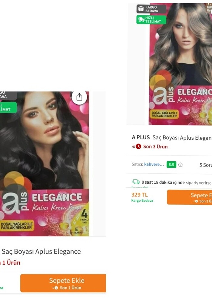 A-Plus Elegance Kalıcı Krem Boya - Görsel 5