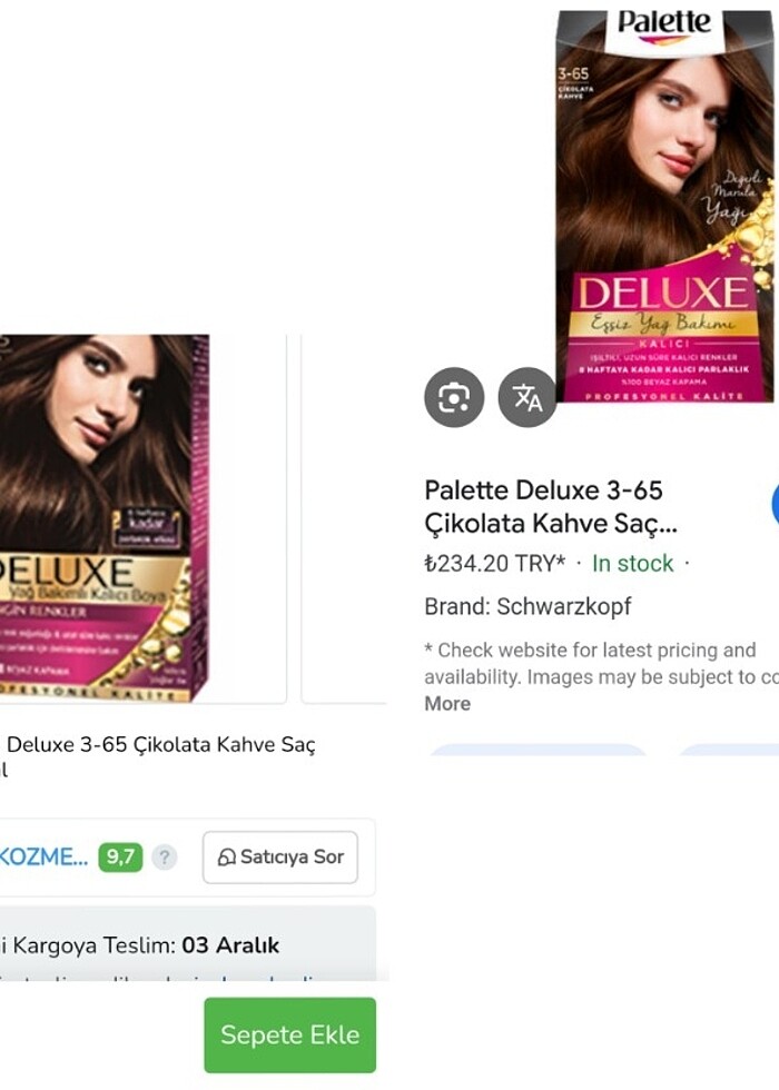 Palette Deluxe Çikolata Kahve Saç Boyası - Görsel 5