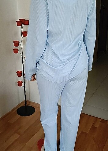 xl Beden mavi Renk Daguizu Mavi Pijama Takımı