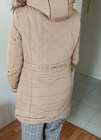 Stradivarius Peluşlu Kaban/Parka - Görsel 2