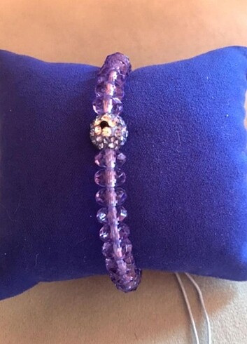 Mavi Şeffaf Boncuk Bileklik - Ana görsel