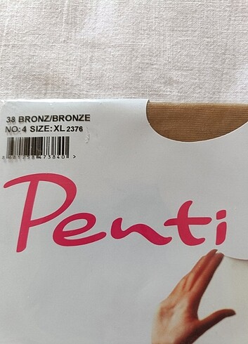 xl Beden ten rengi Renk Penti Bronz Parlak İnce Külotlu Çorap