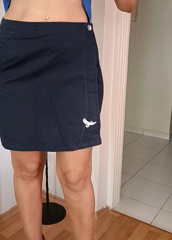 13-14 Yaş Beden Lacivert Şort Etek (Skort)
