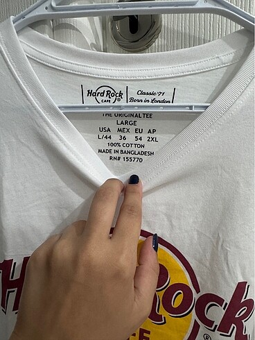 Hard Rock HARD ROCK CAFE MUNICH L BEDEN BEYAZ T-SHIRT