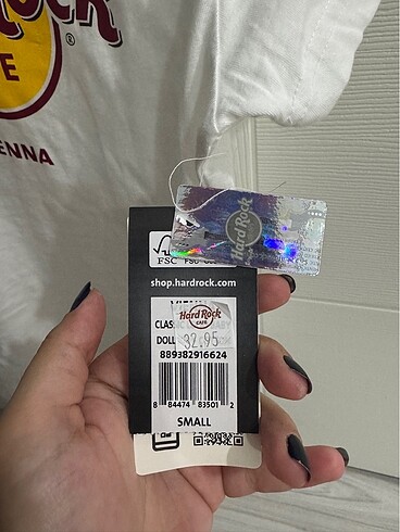 s Beden beyaz Renk HARD ROCK CAFE VIENNA S BEDEN T-SHIRT