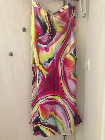 34 Beden pembe Renk Twist midi etek