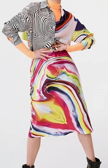Twist midi etek