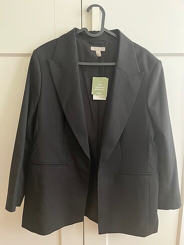 42 Beden siyah Renk H&M Siyah Blazer