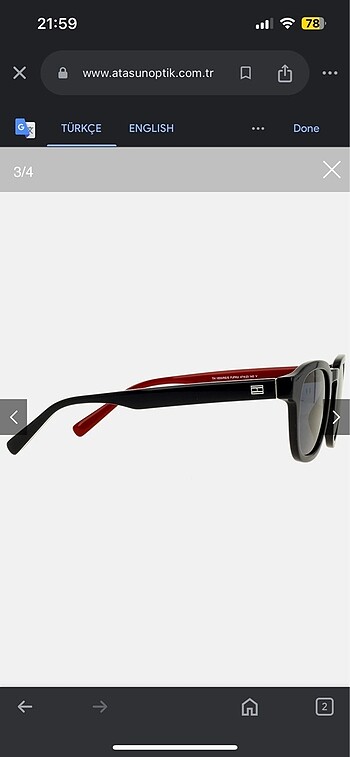 Beden lacivert Renk Tommy hilfiger gözlük TH 1855