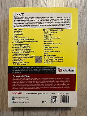  C++/C - Fahrettin Erdinç