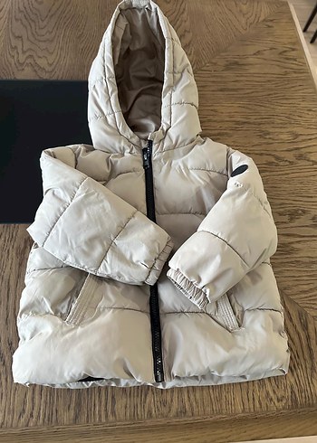 Erkek Çocuk taş rengi Kapüşonlu Mont mango - Görsel 3