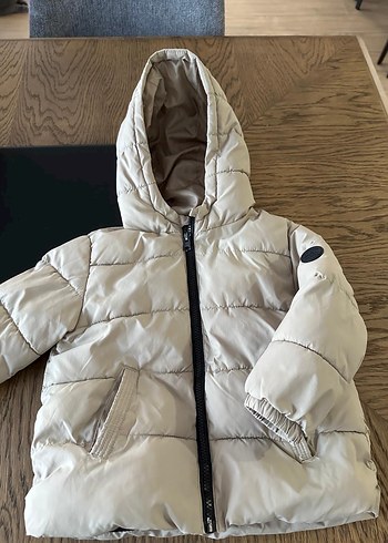 Erkek Çocuk taş rengi Kapüşonlu Mont mango - Görsel 4