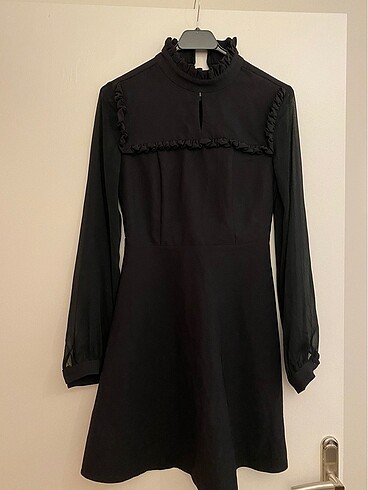 Trendyol milla klasik elbise sifon kol