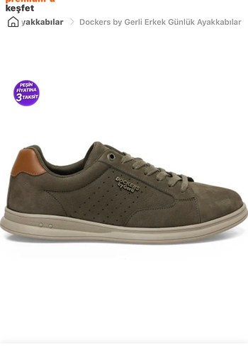 Dockers Dockers Gri Süet Erkek Günlük Ayakkabı