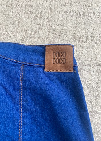 29 Beden lacivert Renk NETWORK Lacivert Midi Denim Pantolon