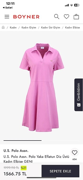 Us polo elbise