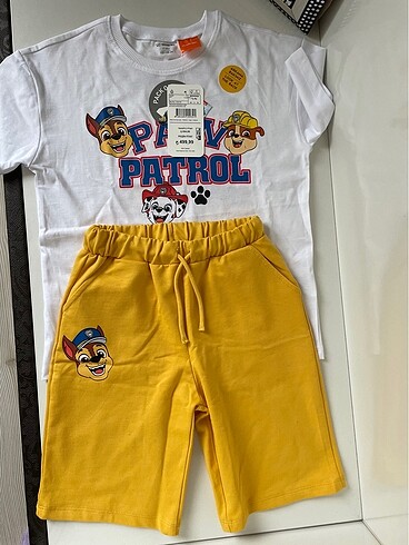 7 Yaş Beden sarı Renk Paw patrol takım
