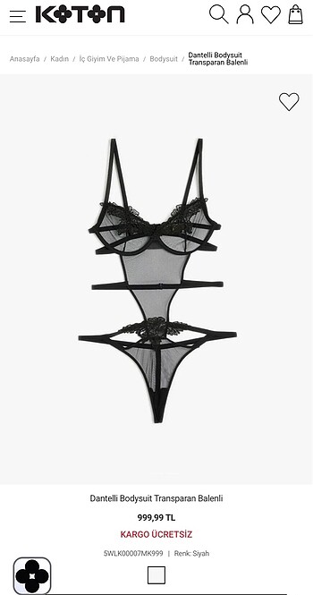 Dantel Bodysuit