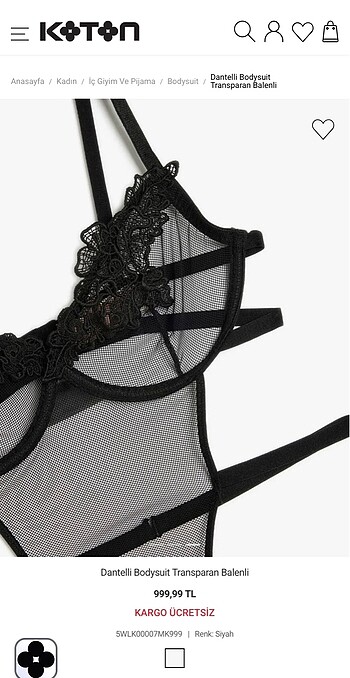 l Beden Dantel Bodysuit