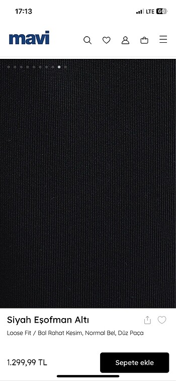 Mavi jean eşofman altı - Görsel 5