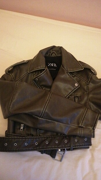 Zara deri biker ceket 