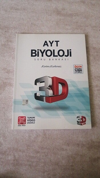 3d yayınları ayt biyoloji soru bankası 