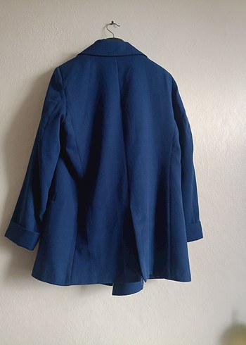 Düğmeli Lacivert Kadın Blazer Ceket - Görsel 7