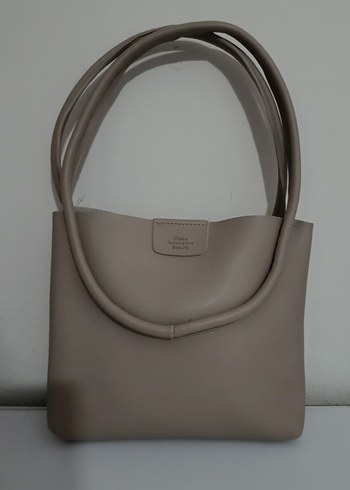 Bej Deri Kadın kol Çantası - Görsel 2