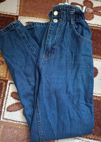 Kadın momjean Kot Pantolon - Görsel 3