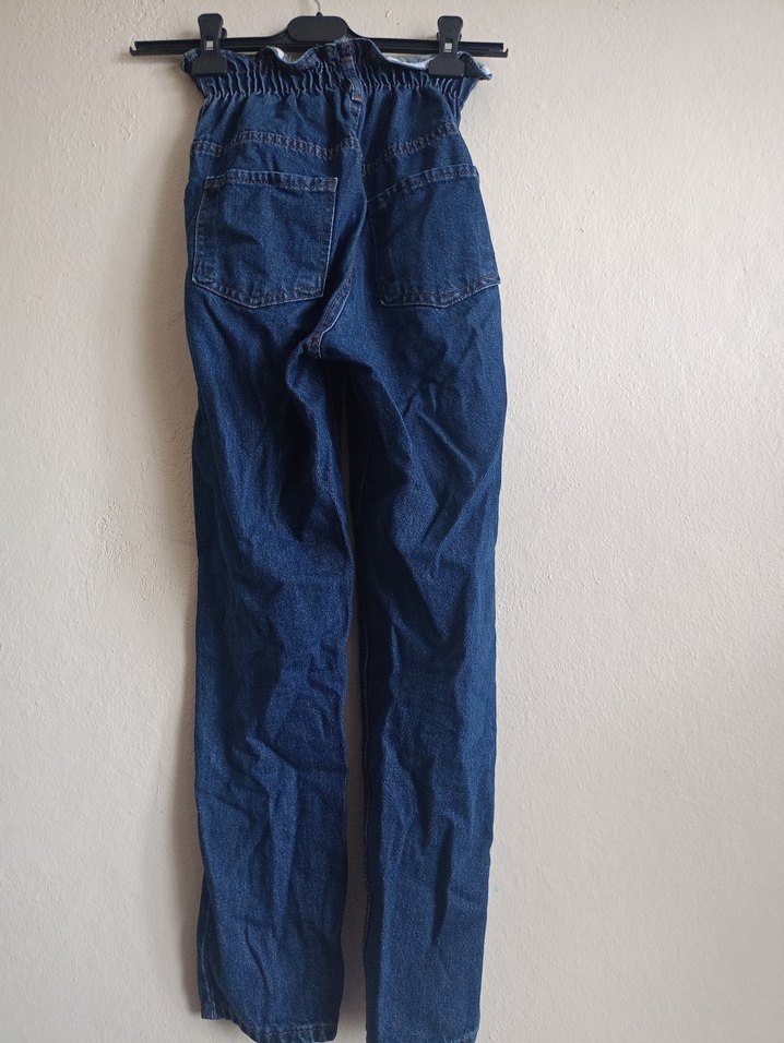 Kadın momjean Kot Pantolon - Görsel 2