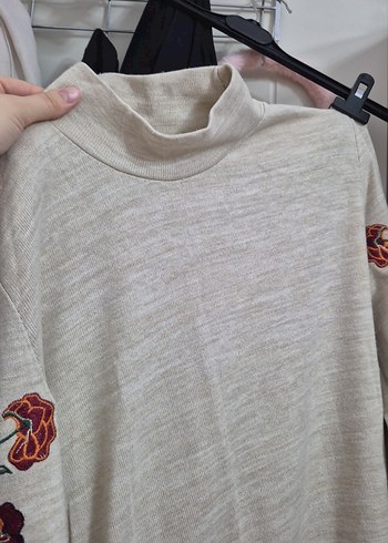 Nakışlı Uzun Kollu Bohem elbise - Görsel 3