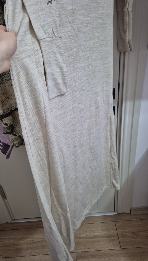 Nakışlı Uzun Kollu Bohem elbise - Görsel 2