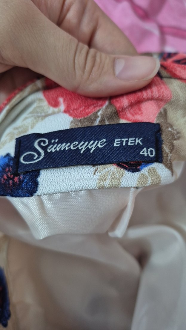 Çiçek Desenli Uzun Bohem Etek - Görsel 2