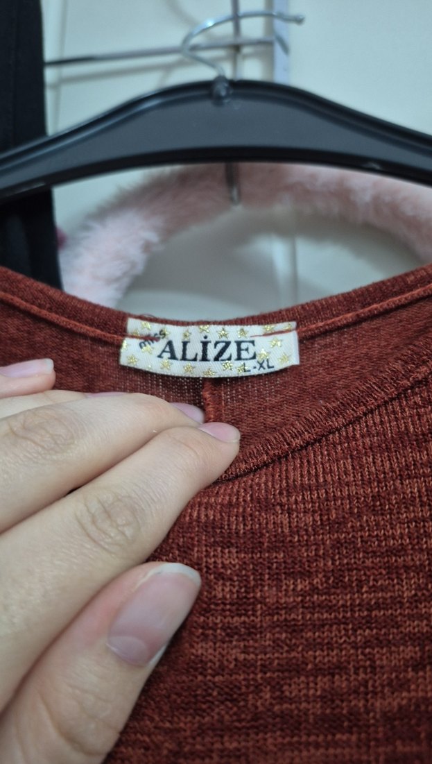 Düğmeli Uzun Kollu Kadın Triko Elbise - Görsel 3