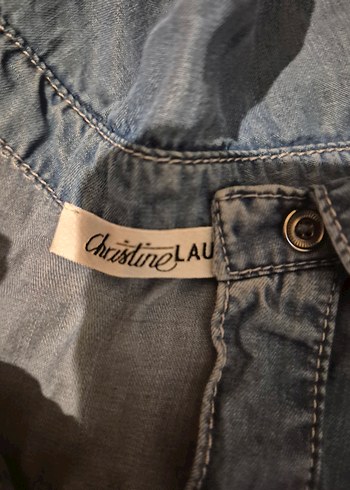 Zara Gri Kadın Denim Midi Elbise