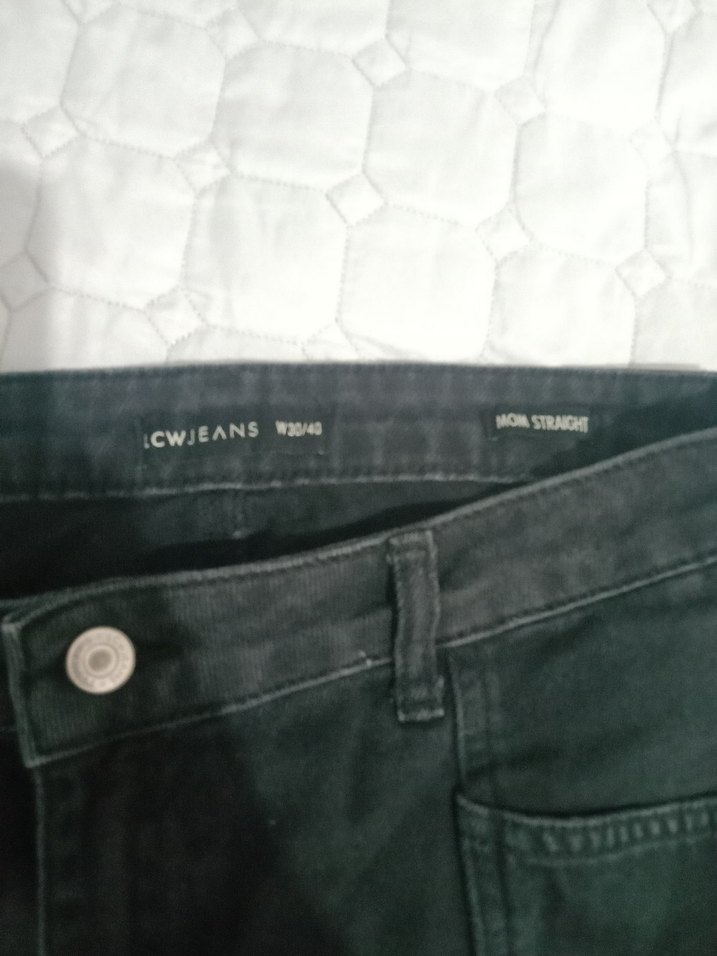 Kadın Siyah Midi Denim Pantolon - Görsel 4