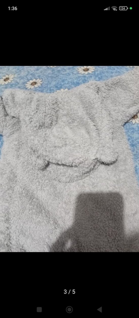 Gri Bebek Peluş Tulumu - Görsel 5