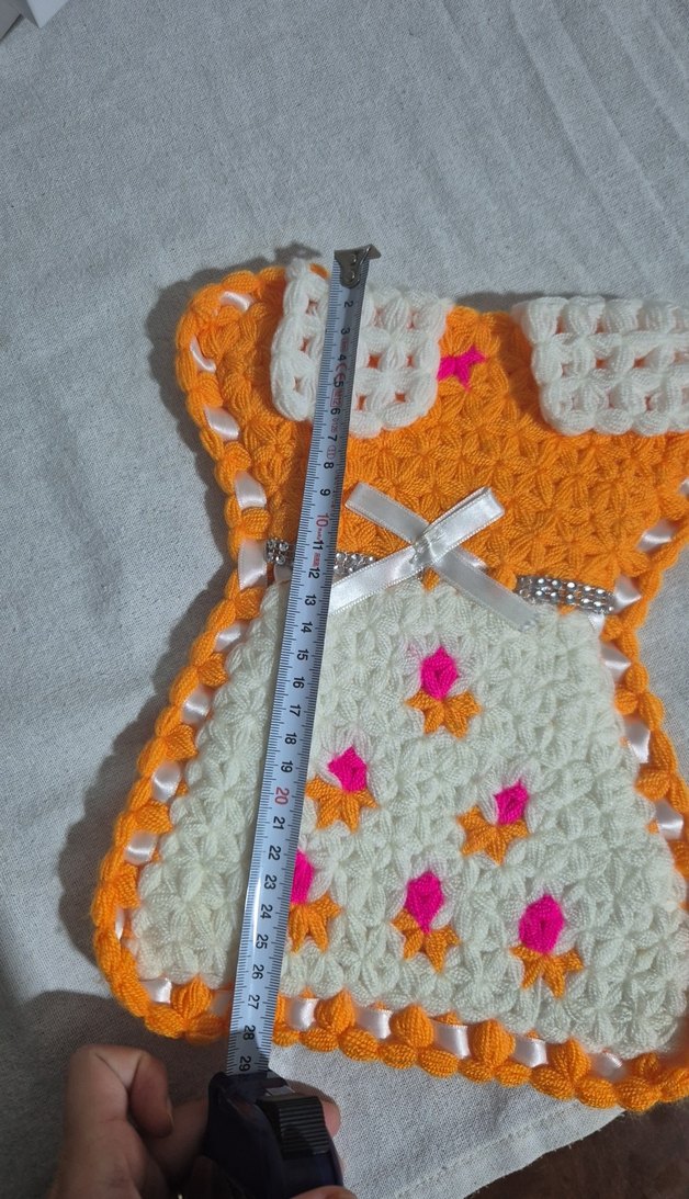 Nakışlı Çok Renkli Bebek Önlüğü - Görsel 2