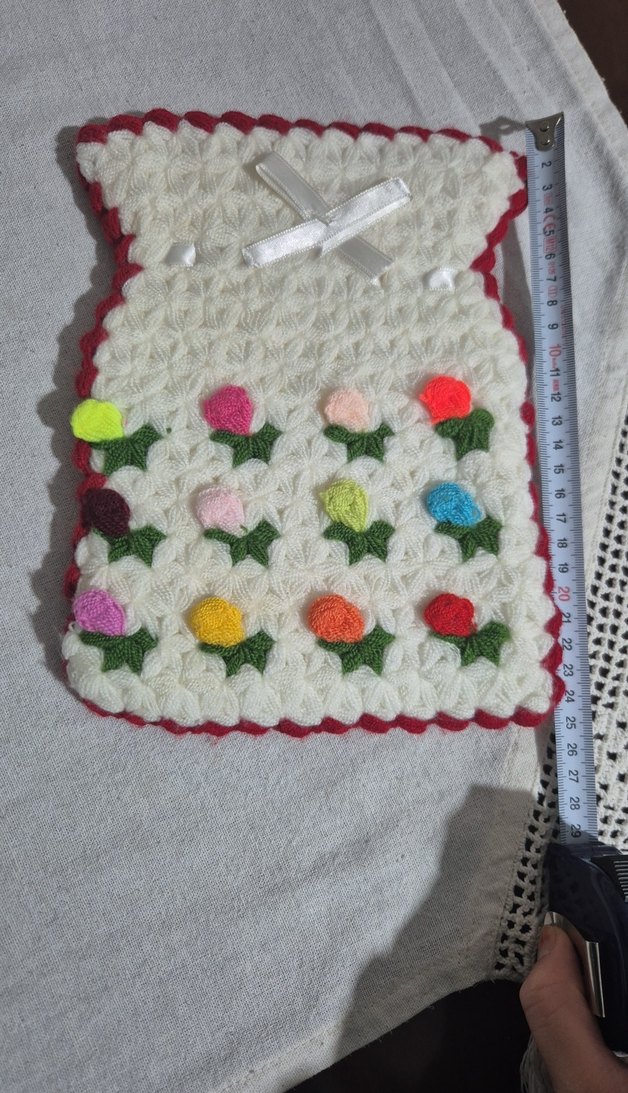 Çeyizlik Renkli Çiçekli Örgü Banyo Lifi - Görsel 2