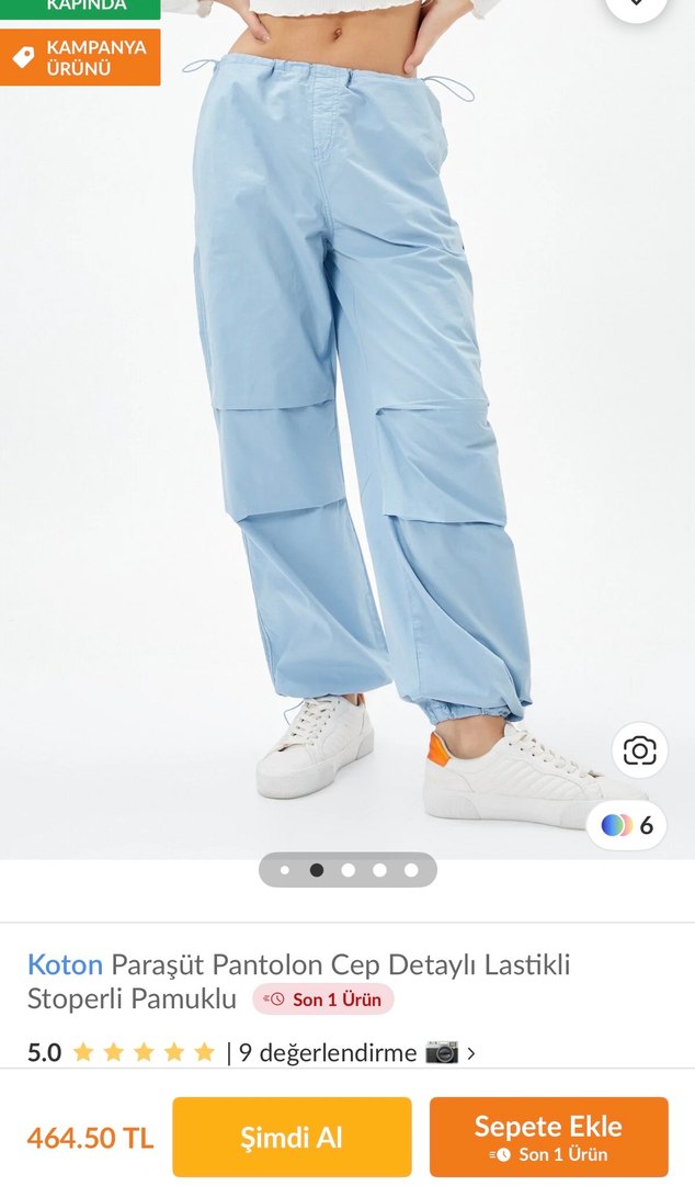 Koton Paraşüt Pantolon - Görsel 2