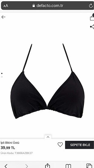 İpli Bikini Üstü Defacto S