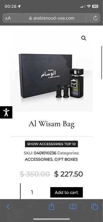 Al Wisam Bag by Arabian Oud
