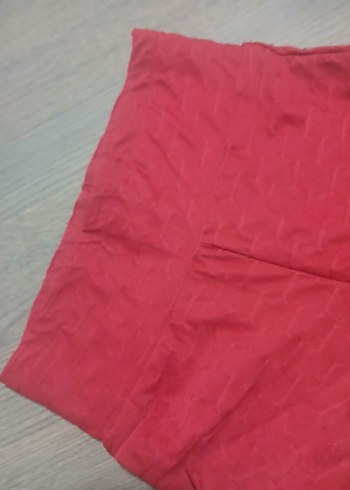 Bordo Pliseli Spor Kadın Tayt - Görsel 4