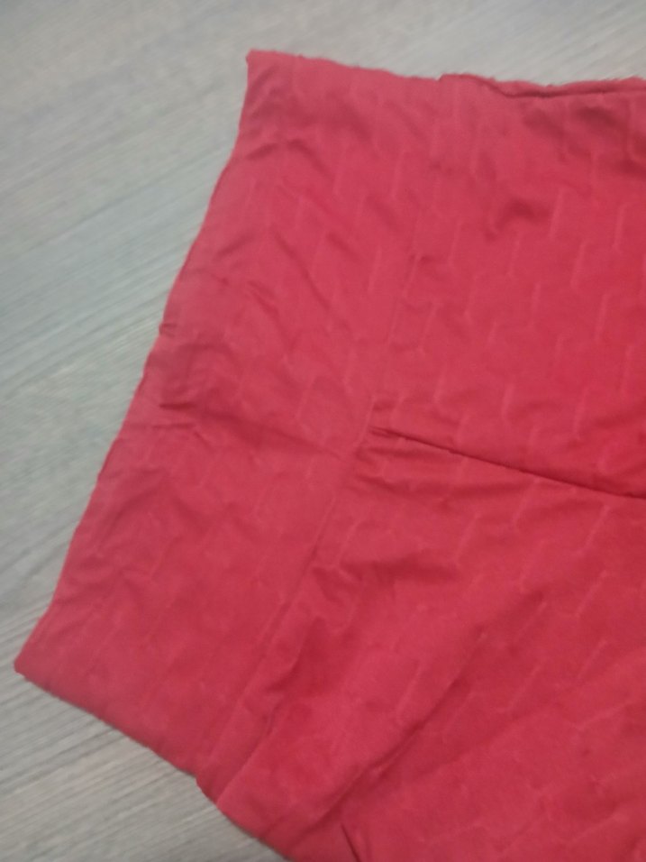 Bordo Pliseli Spor Kadın Tayt - Görsel 4