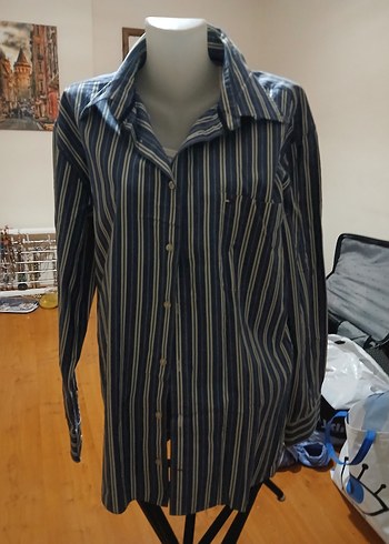 Tommy Hilfiger Çizgili Uzun Kollu Erkek Gömlek - Görsel 7