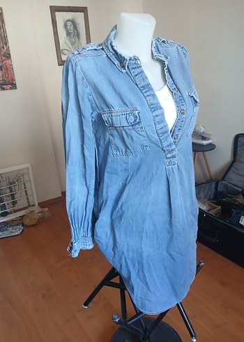 Mango Kot Tunik - Görsel 4