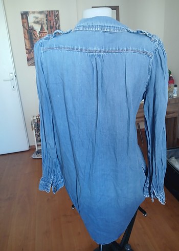 Mango Kot Tunik - Görsel 5