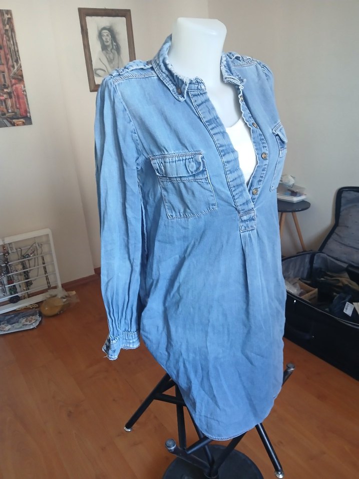 Mango Kot Tunik - Görsel 4