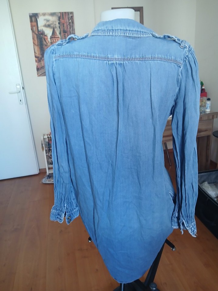 Mango Kot Tunik - Görsel 5